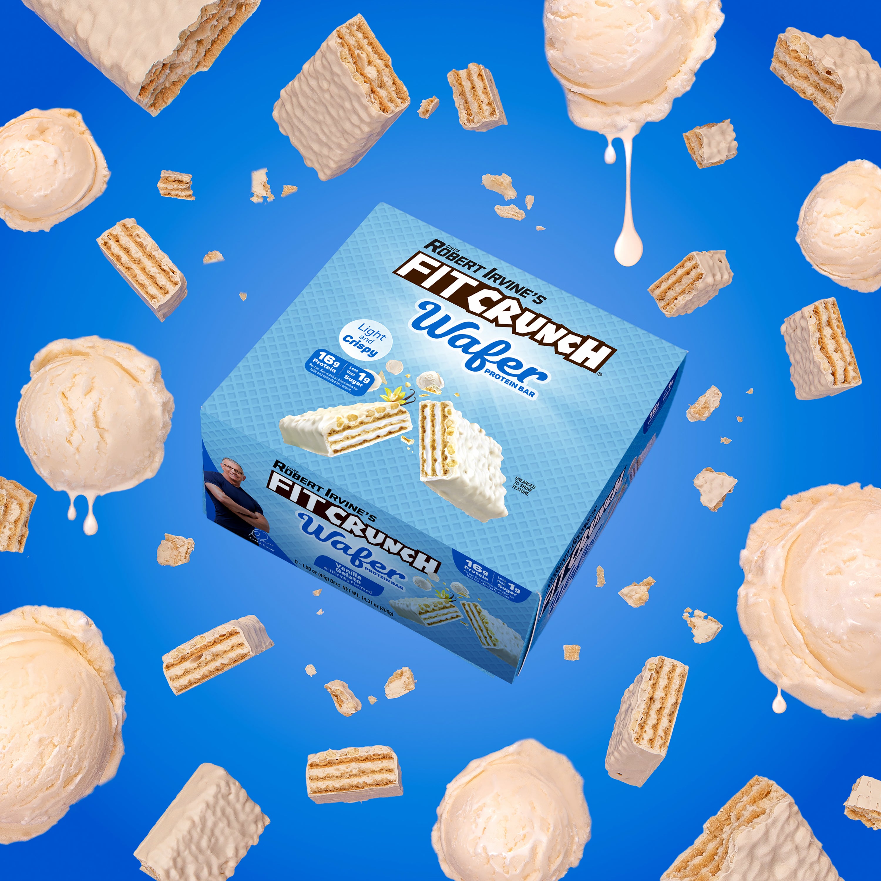 Protein Wafer Bars - Vanilla Gelato - 9 Bars