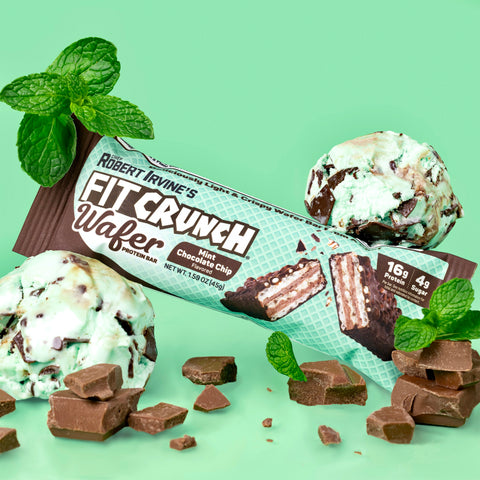 Protein Wafer Bars - Mint Chocolate Chip - 9 Bars