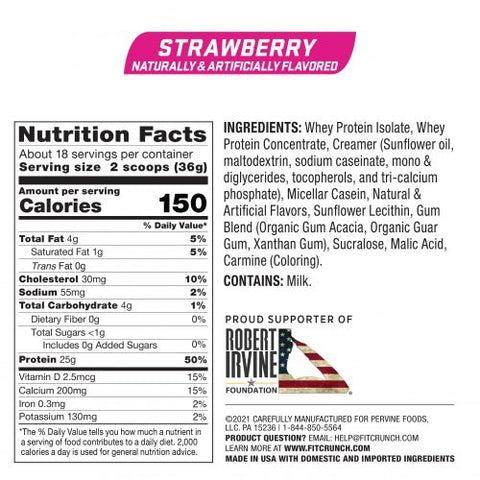 Protein Powder - Strawberry - 18 servings