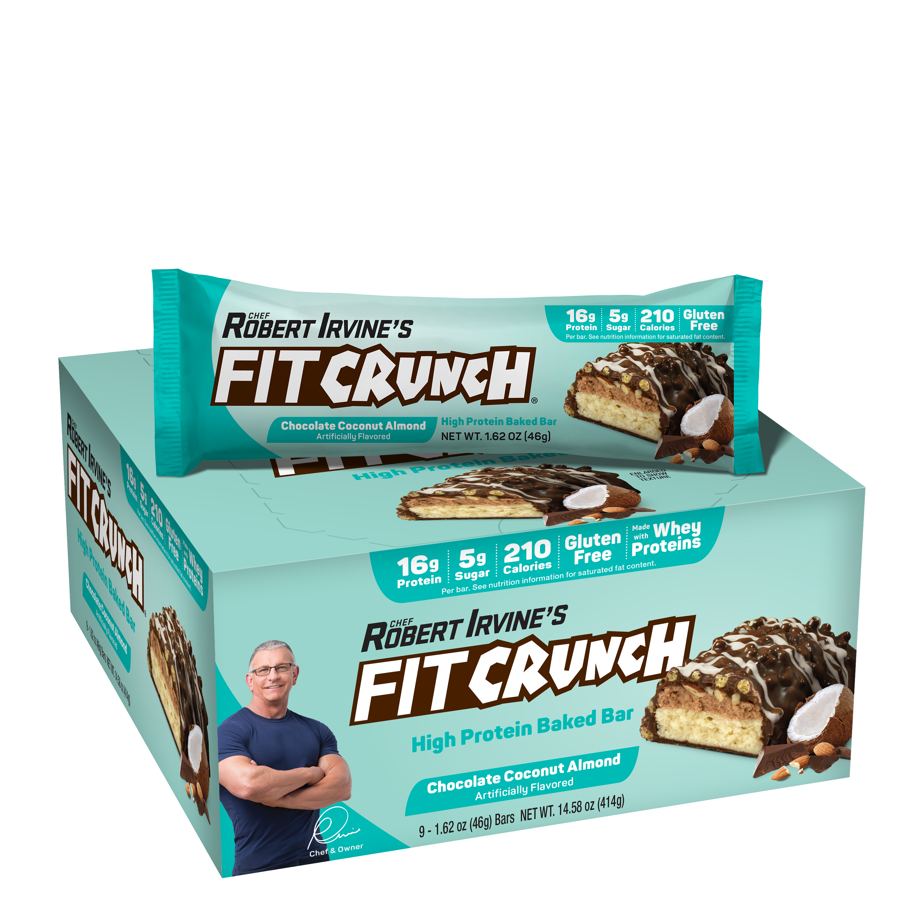 Protein Bars - Chocolate Coconut Almond - 9 Bars