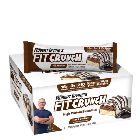 Protein Bars - Milk & Cookies - 9 Bars