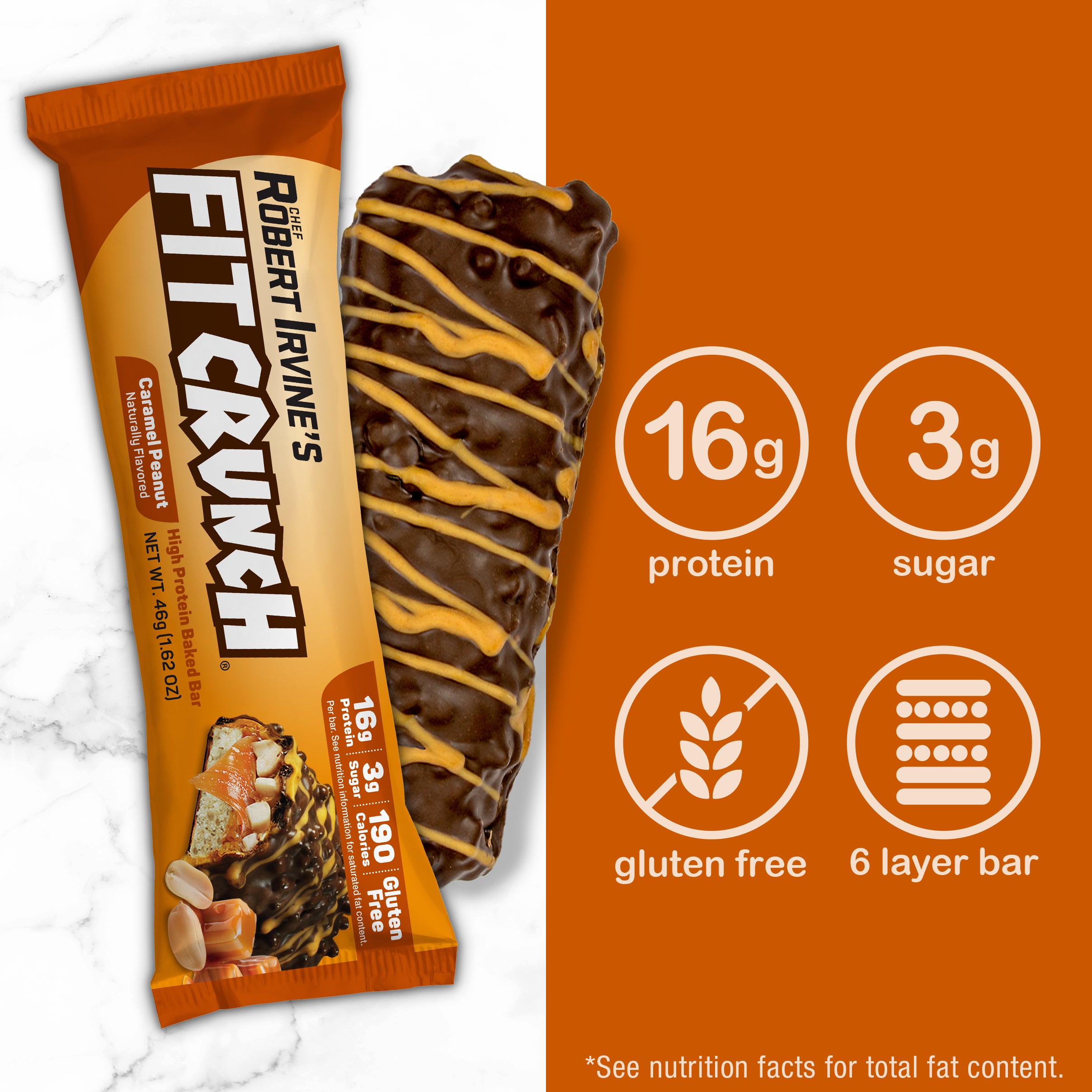 Protein Bars - Caramel Peanut - 9 Bars