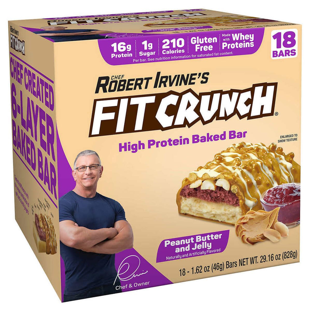 Product Image for Protein Bars - Peanut Butter & Jelly - 18 Bars