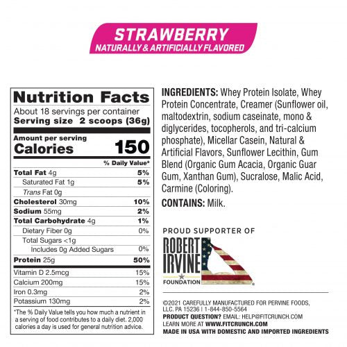 Protein Powder - Strawberry - 18 servings