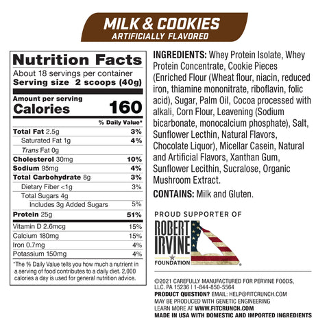Protein Powder - Milk & Cookies - 18 servings