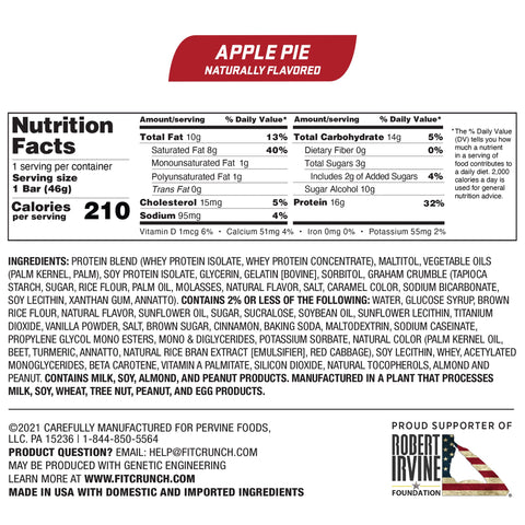 Protein Bars - Apple Pie - 9 Bars
