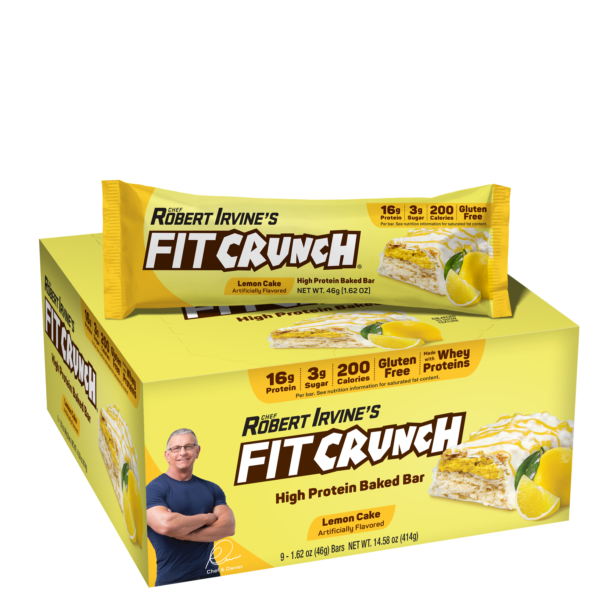 Protein Bars - Lemon Cake - 9 Bars